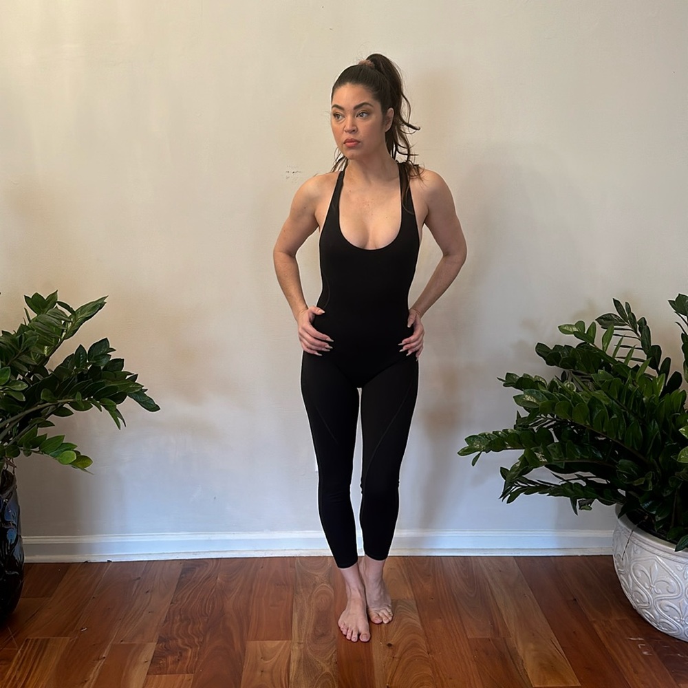 DAVIS ACTIVE XS S onesie, romper, jumpsuit, black